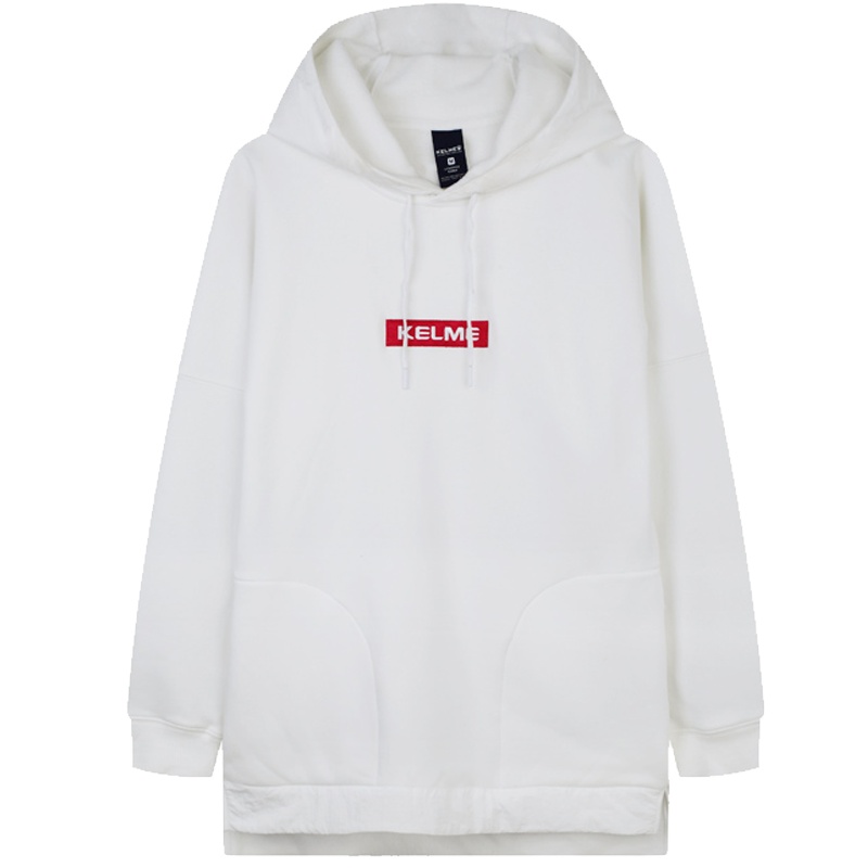 KELME/卡尔美 秋冬保暖加绒连帽中长款卫衣下衣失踪卫衣女ins风潮