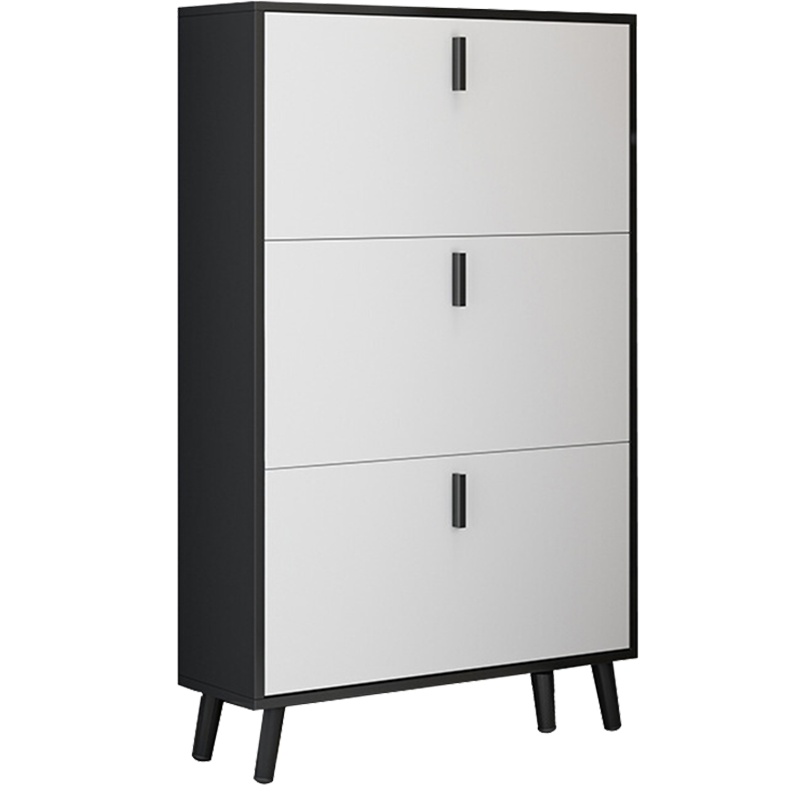 鑫金虎 鞋柜北欧薄翻斗式鞋柜储物柜窄边轻奢家用大容量简约门厅入户玄关柜子80cm