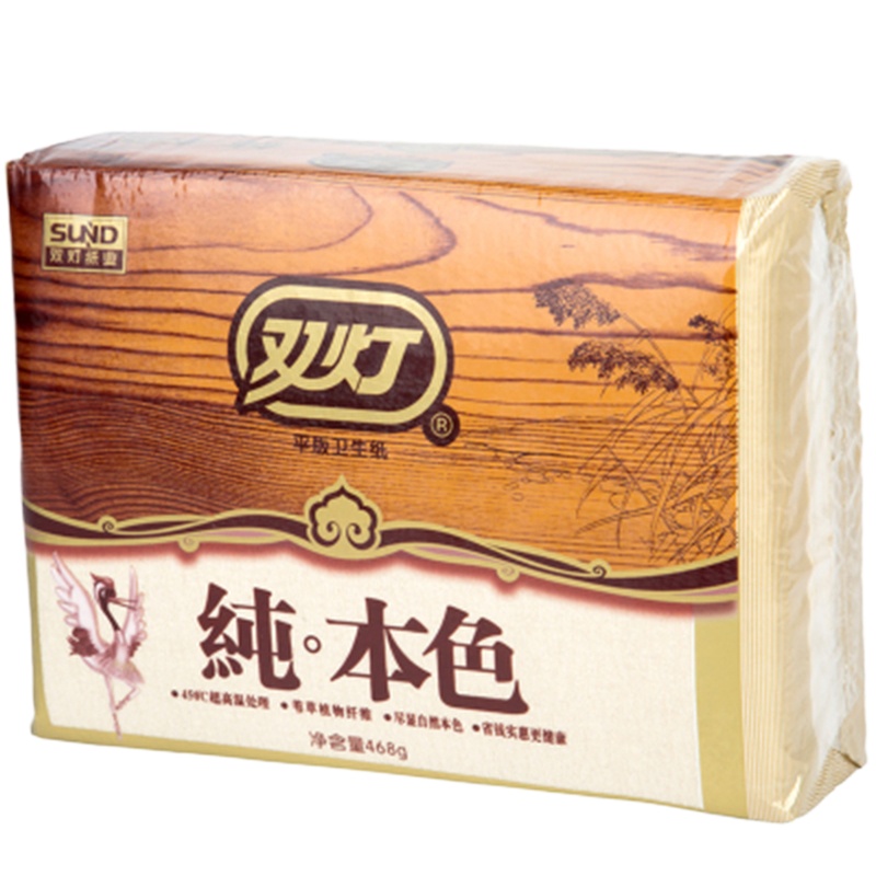 双灯本色卫生纸468G/包(80包装)