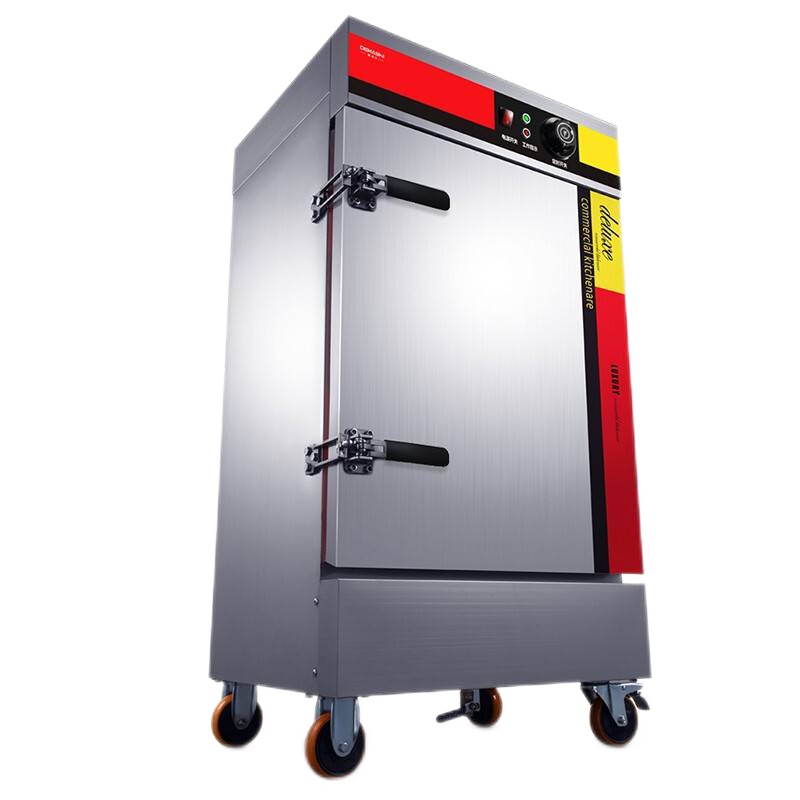 德玛仕(DEMASHI) 学校企业酒店食堂蒸包蒸箱电热蒸饭车 10盘高端定时KZ-100A 380V[304蒸盘款]