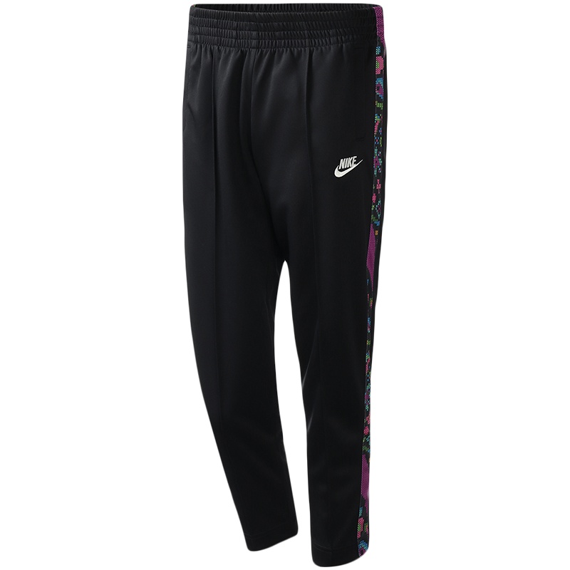 NIKE女装长裤时尚拼接彩条健身训练跑步休闲运动服BV2729