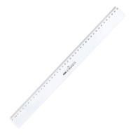 得力(deli) 6240直尺 40cm 透明直尺 2把装