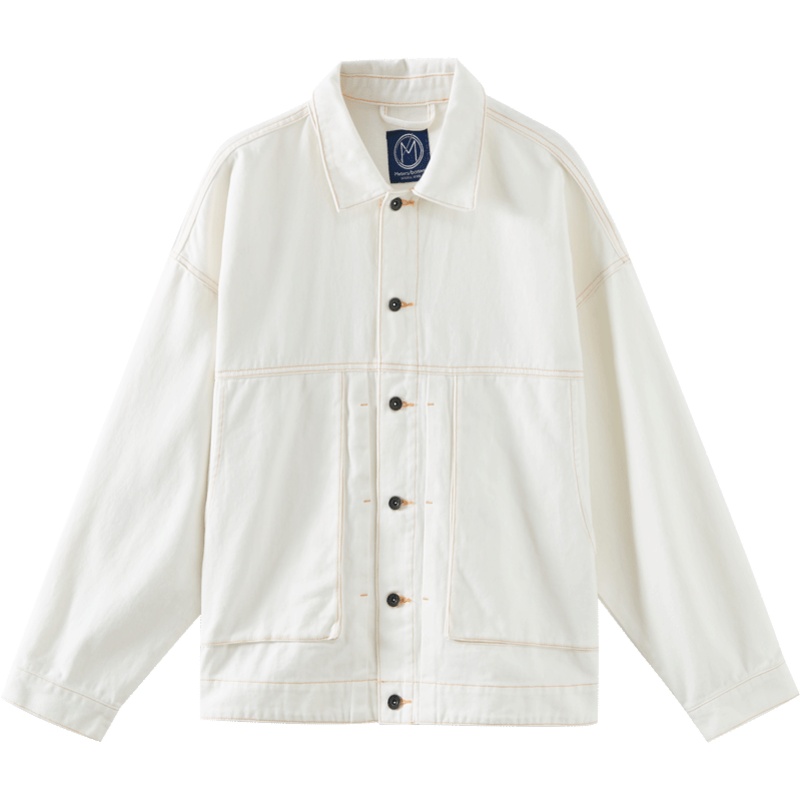 [1件3折价:69]美特斯邦威牛仔外套男立领新款春季情侣帅气休闲潮流男士夹克