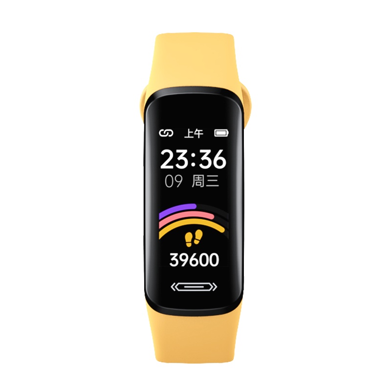 dido血压智能手环男运动监测高器心率心电图老人心脏心跳睡眠健康防水计步器手表女 R6活力黄