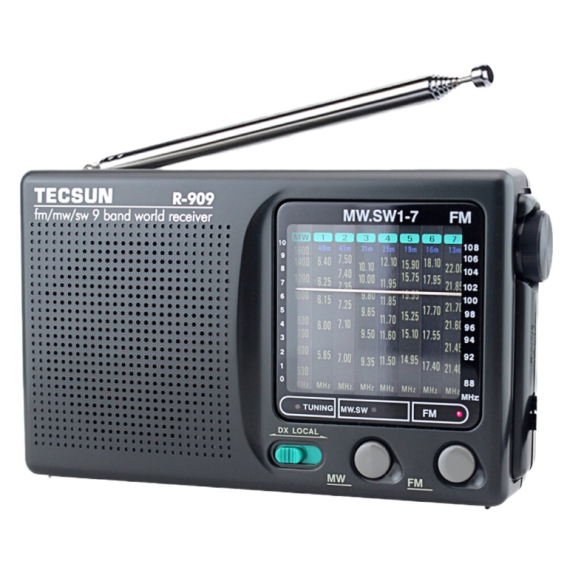 企购优品德生(Tecsun)R-909 收音机 音响 老年人 全波段收音机 便携式老人半导体 广播 四六级英语