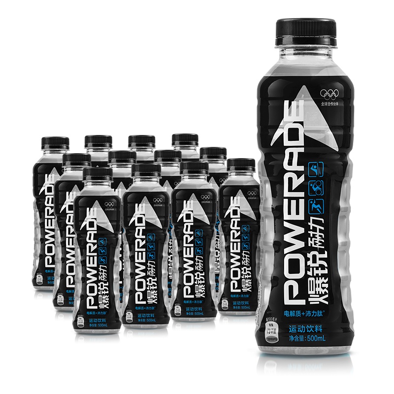 可口可乐 Coca-Cola 饮料 爆锐 耐力 500ml*12瓶 整箱装