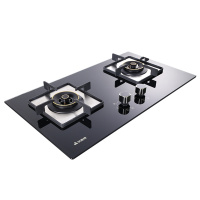 艾美特燃气灶JZY-H5 液化气双眼灶台式嵌入式台嵌两用双灶煤气灶钢化玻璃燃气灶 一级能效4.2kw高能猛火(液化气)