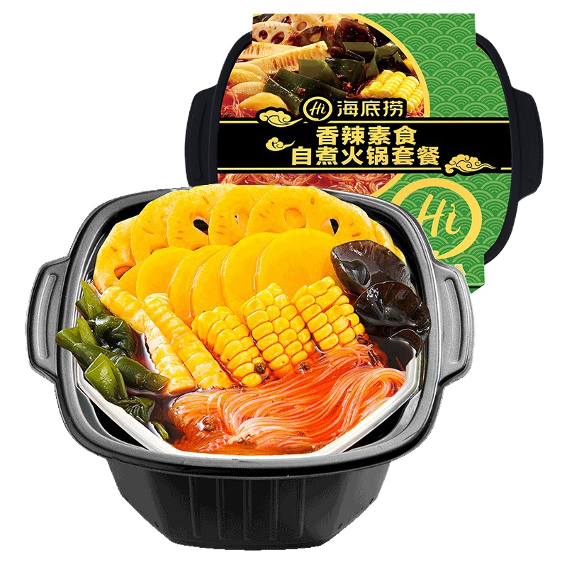 海底捞香辣素食自煮火锅套餐400gx2