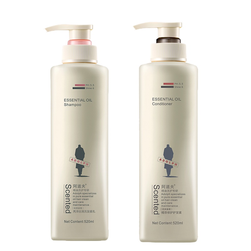 阿道夫洗护套装(亮泽丝滑洗发水+精萃修护发素)520ml*2
