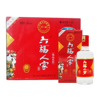 金六福 六福人家精品红标 42度 475ml*6瓶 箱装 浓香型白酒
