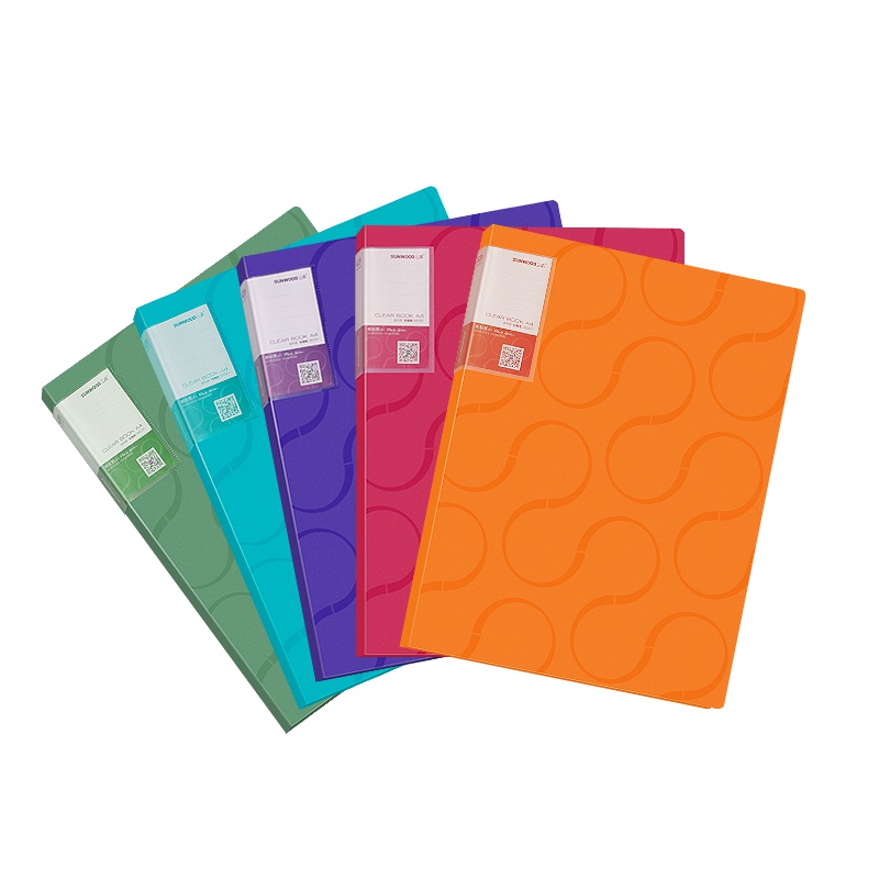 三木(SUNWOOD)彩色资料册文件夹多层 学生用收纳文件袋谱夹试卷收纳袋办公A4插页档案夹文件袋多层多色可选文件夹插页