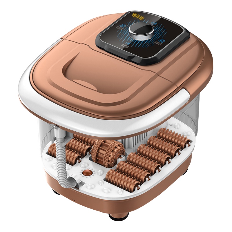 贻尔康JY-868A足浴盆洗脚盆 脚动滚轮 家用足疗机红外加热 数码面板 全面按摩泡脚足浴器