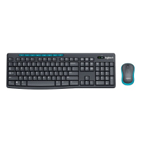 罗技(Logitech)MK275无线键鼠套装 时尚办公舒适家用USB微型接收器 多媒体防溅水花 10个装-B2B