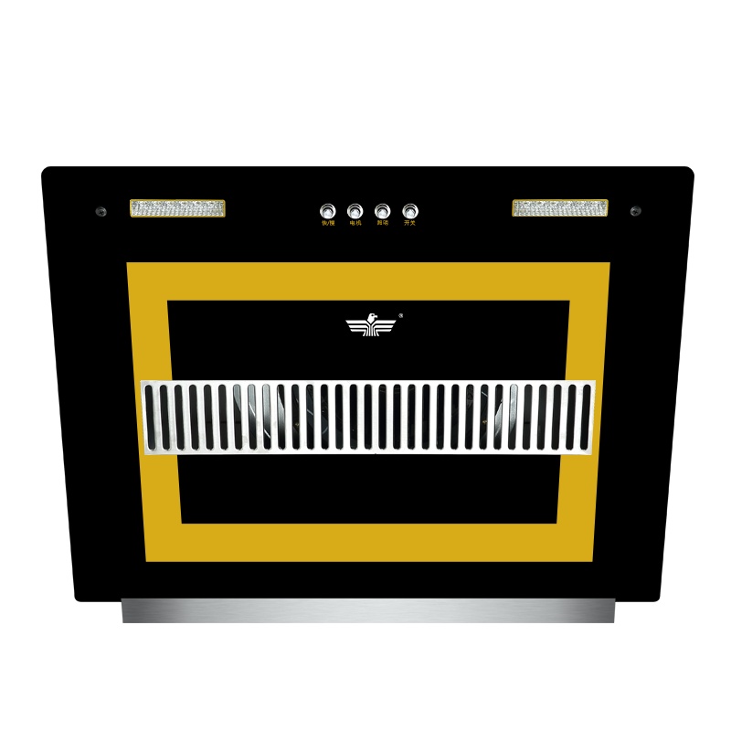 新飞侧吸油烟机钢化玻璃面板近吸式排油烟机免拆洗家用大风力按键式抽油烟CPO8