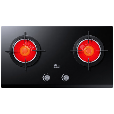 红日(RedSun)一级能效ES218B 新升级防爆钢化玻璃燃气灶双灶红外线聚能灶煤气家用嵌入式台式(液化气)