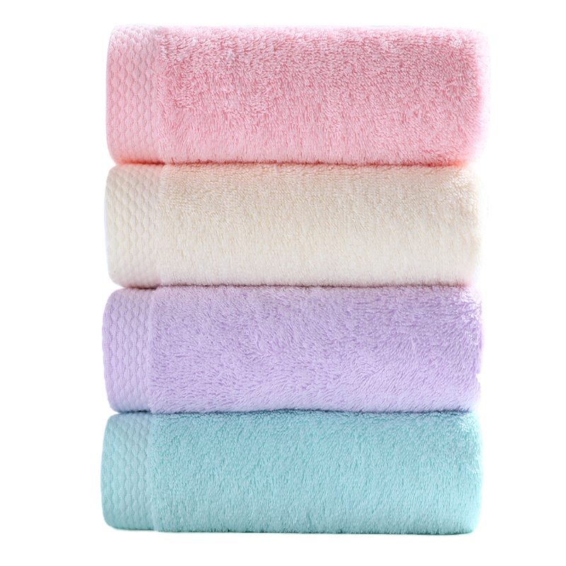 洁丽雅新疆棉毛巾4条装纯棉洗脸洗澡家用全棉吸水速干款儿童适用