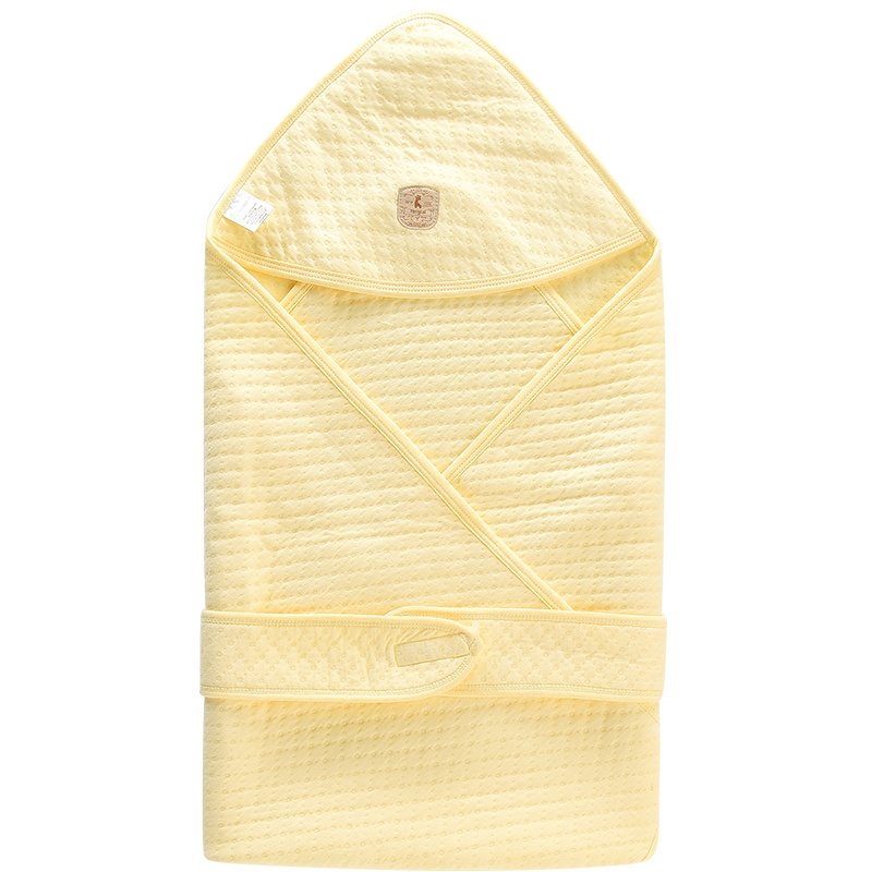 童泰秋季新款婴儿棉抱被新生儿用品男女宝宝外出保暖包被纯色抱毯