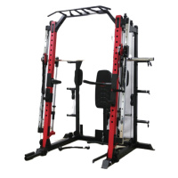军霞JX-SM3300商用史密斯机龙门架多功能健身房专用深蹲杠铃卧推架2200*1730*2200mm