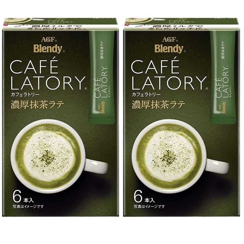 (清仓22.06月底)日本进口AGF Blendy Latory浓厚抹茶拿铁 2盒(12支) (N2款)