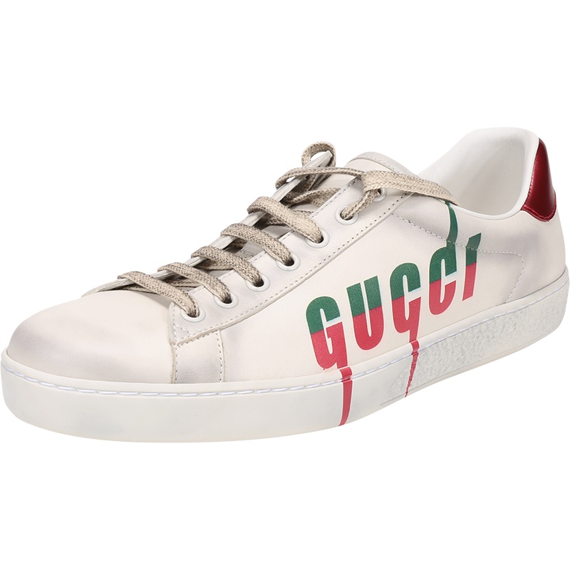 GUCCI 古驰 男士 皮革复古做旧系带休闲运动鞋板鞋 576137 A38V0