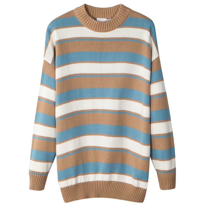 唐狮秋冬季新款情侣毛衣男复古针织衫韩版潮流情