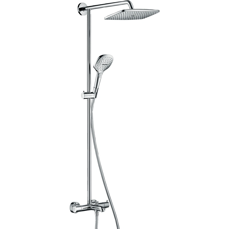 汉斯格雅hansgrohe飞雨淋浴管240大顶喷三出水节水型恒温淋浴花洒套装家用26777