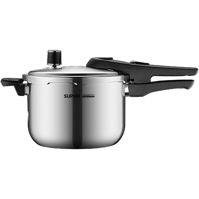 苏泊尔 (SUPOR) 高压锅 家用燃气304加厚不锈钢22cm蓝眼升级压力锅防爆 YW223LB1