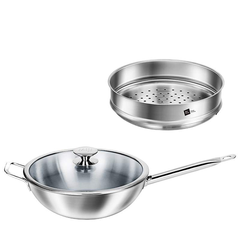 Miji 星河28cm炒锅不锈钢锅 MH-NOVA28-FSP/CN
