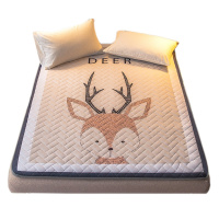 吉岳Giyou水洗全棉四件套 2018新款水洗纯棉刺绣蕾丝花边轻奢床品四件套