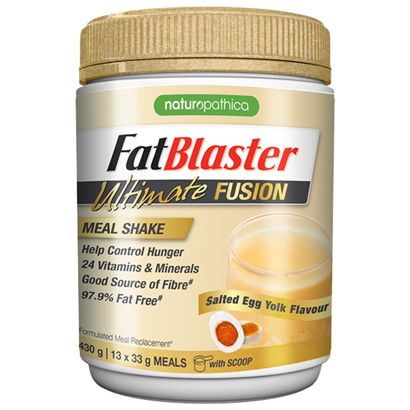 [金晨力推]FatBlaster 极塑代餐奶昔咸蛋黄口味 减肥代餐粉 430克/罐 膳食营养补充剂
