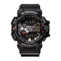 卡西欧(CASIO)手表 G-SHOCK系列蓝牙音乐大表盘潮流时尚多功能运动男表GBA-400-1A