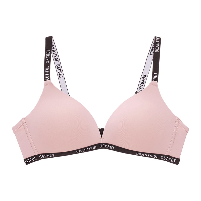 都市丽人【宅家办公款】三角杯舒适薄款无痕女士内衣无钢圈聚拢文胸胸罩1B9115