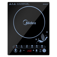 美的(Midea)电磁炉 触控式 汉森微晶面板 多功能8档火力 大功率家用智能电池炉C21-SN2105