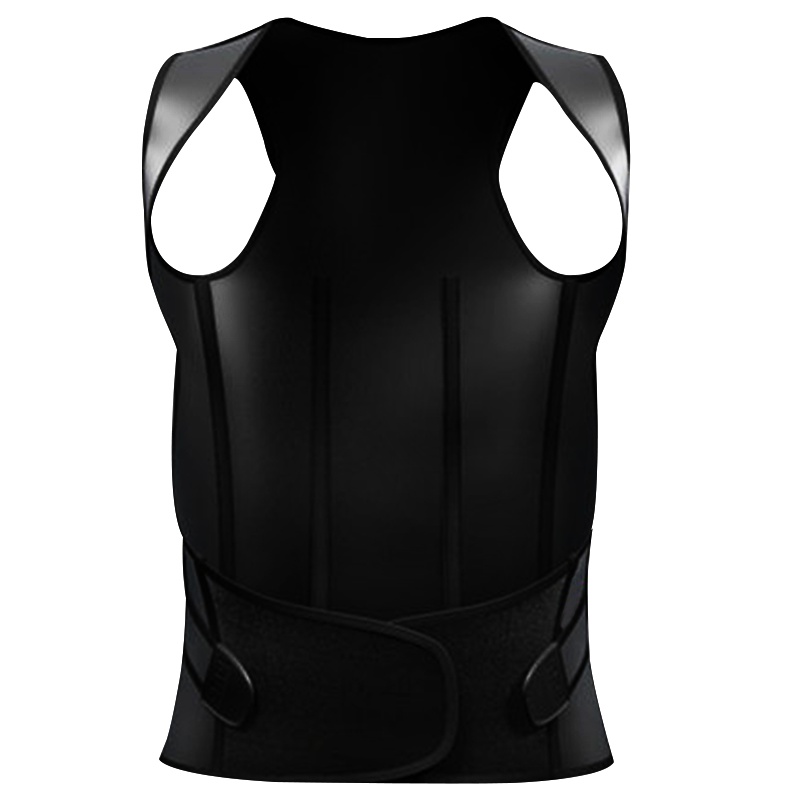 君来康【送护眼仪】成人驼背矫正带儿童学生矫姿带防驼背防近视矫正器 经典黑色款-S码