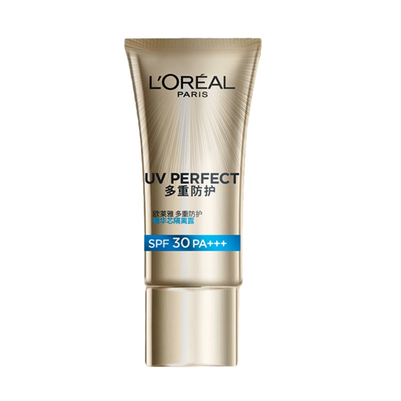 欧莱雅多重防护精华芯隔离露防紫外线全身脸部防晒霜男女学生80ml