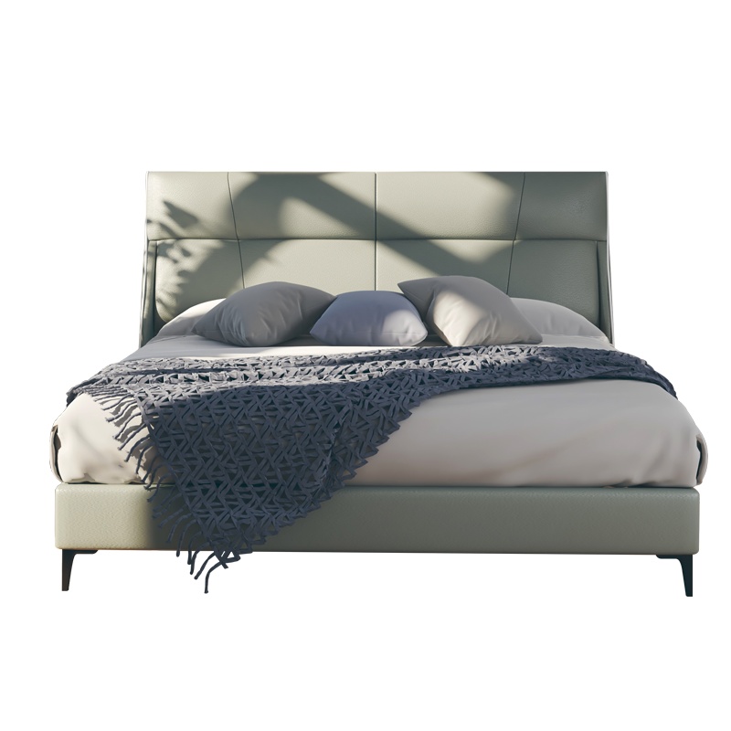 喜临门皮床 主卧轻奢皮质软床1.8米卧室双人床 麦琪