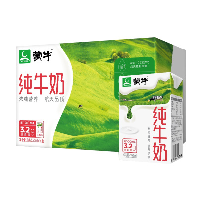 蒙牛 纯牛奶 250ml*16包