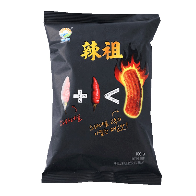 韩国进口九日牌 辣祖年糕条休闲膨化打糕条100g