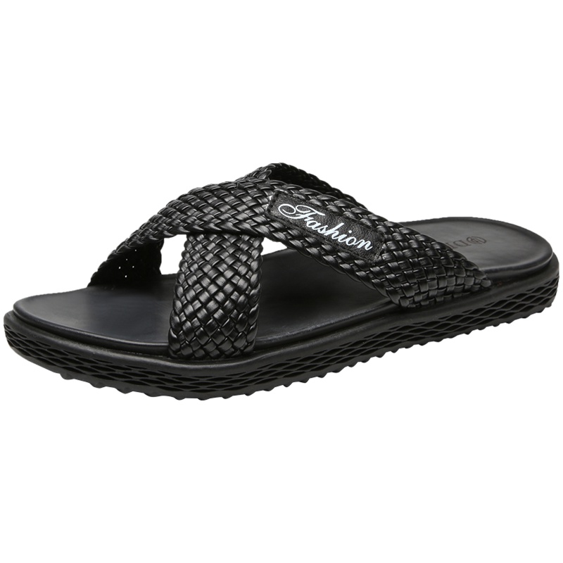 狄恩纪拖鞋男夏季时尚外穿韩版个性室外潮流2019新款凉拖男士沙滩一字拖