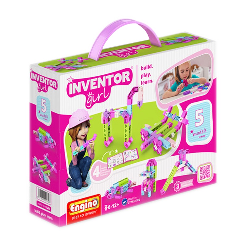 engino英吉诺欧洲原装进口儿童益智玩具女孩系列5合1拼装积木模型女孩礼物
