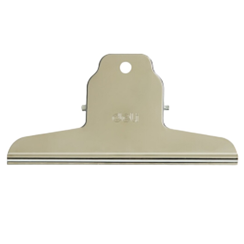 得力(deli)4只145mm山形票据票夹画板夹 财务票据夹金属票据夹子 办公用品 大号9531