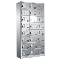 [一鹏]更衣柜304不锈钢二十四门员工储物柜鞋柜碗柜带锁浴室存包柜
