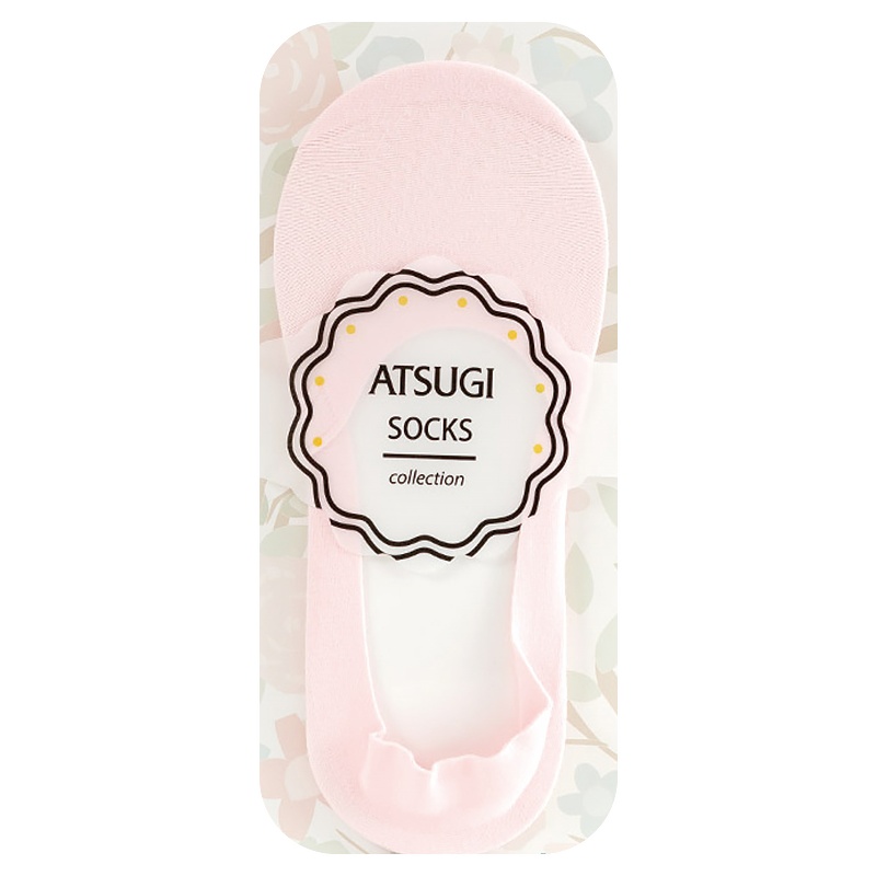 日本厚木 ATSUGI 船袜男士 补强头 防脱落 脚跟硅胶设计 含棉成分 ATF033