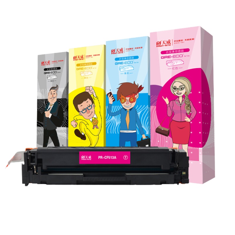 天威CF513AG标准装红色硒鼓带芯片 1000页 204A