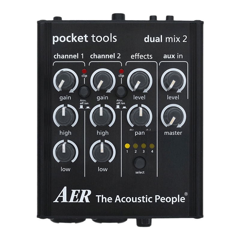 沃森AER Dual Mix 2代 双通道多功能民谣电箱木吉他前级DI 升级款