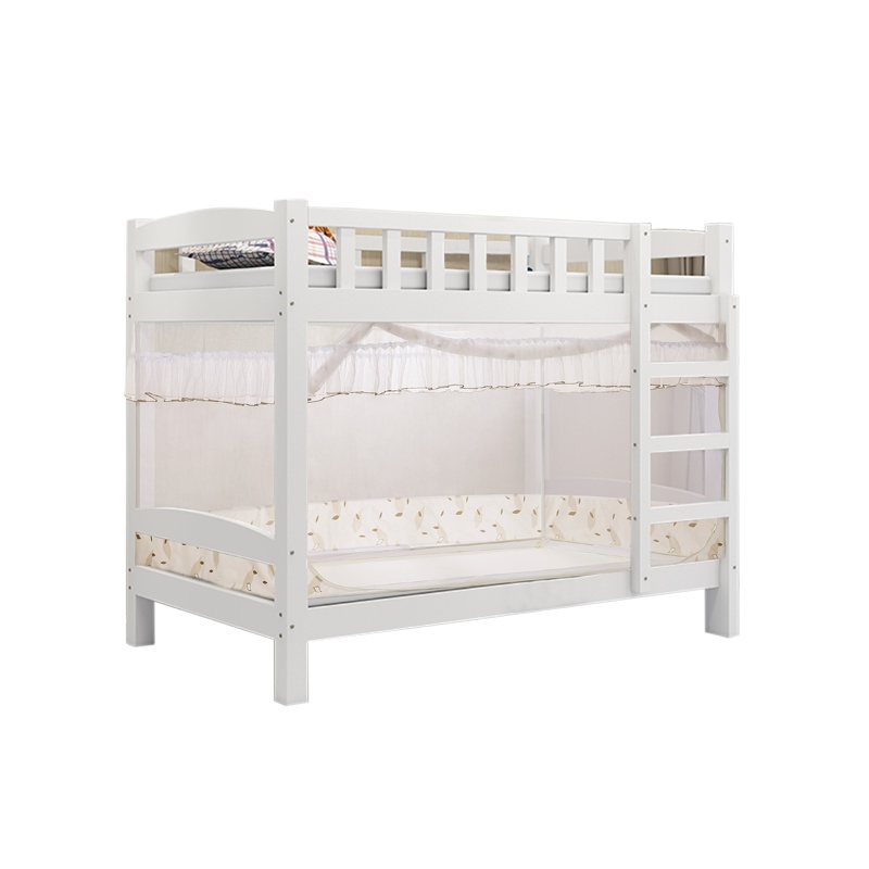 富安娜(FUANNA)家纺圣之花蚊帐大学生宿舍蚊帐上铺下铺0.9m学生床蚊帐单人床拉链款