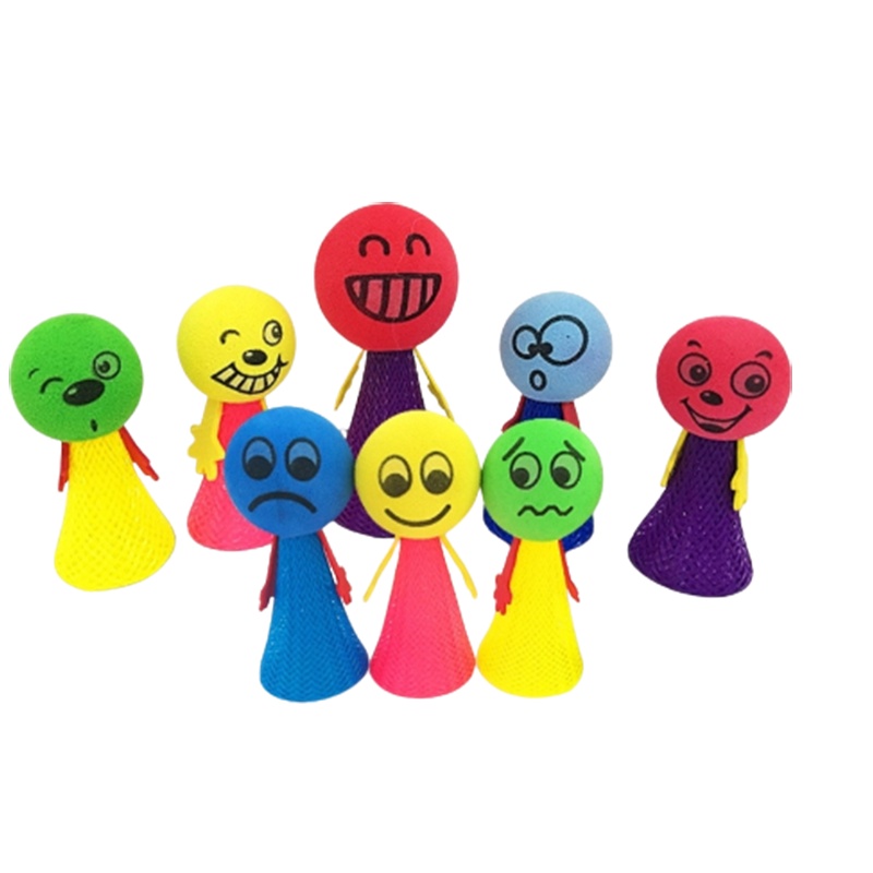 0-3岁弹跳跳一跳小人亲子互动幼儿园玩具智扣男女孩儿童创意礼物 10个装 6cm