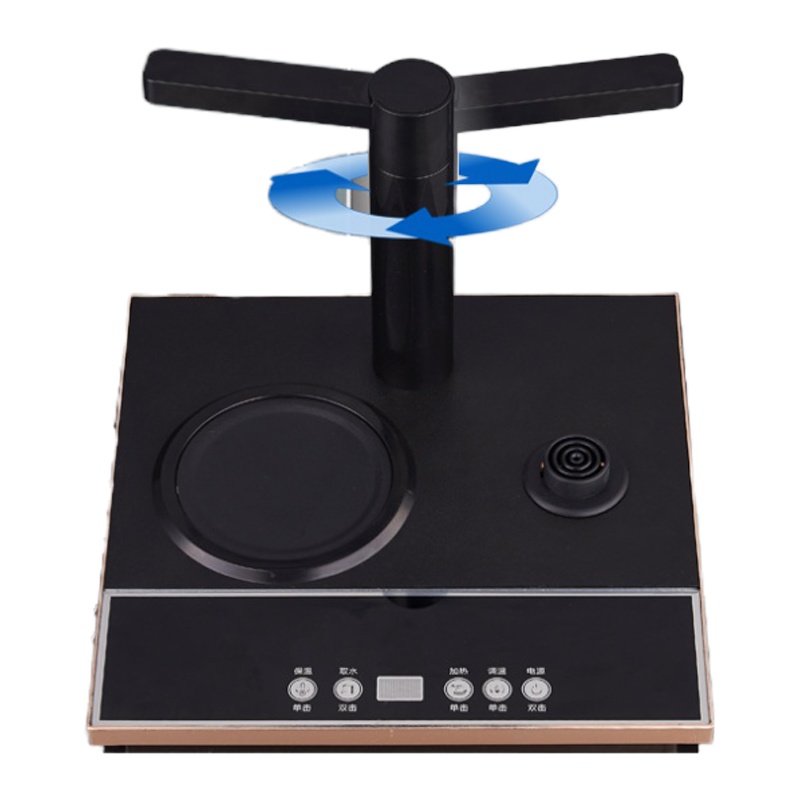 康佳（KONKA）饮水机家用立式冷热两用下置水桶全自动智能小型桶装水茶吧机 金色 冰温热