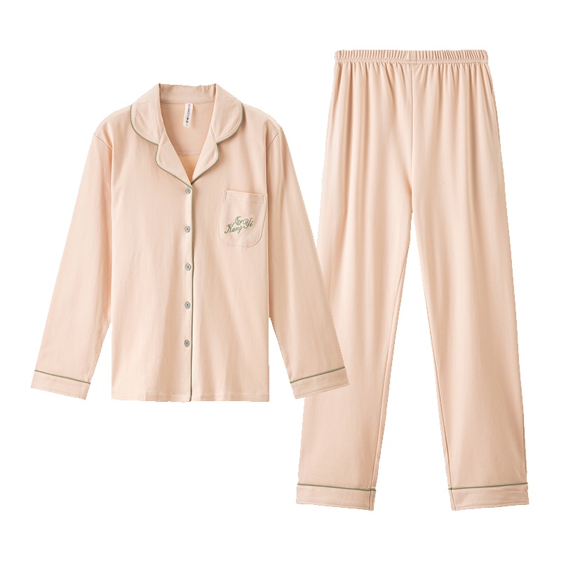香港康谊睡衣女春秋季新款纯棉开衫男士全棉休闲冬家居服情侣套装夏