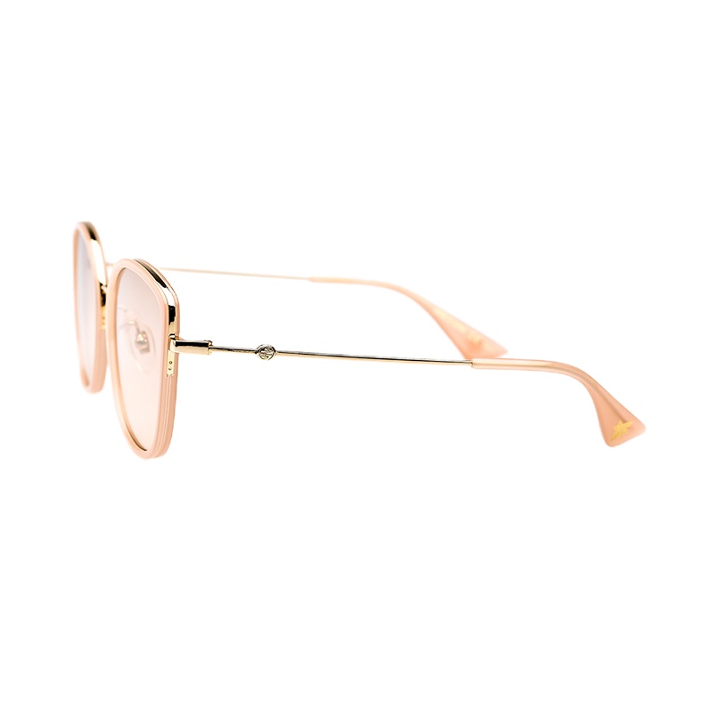 古驰(GUCCI)女士永恒经典太阳镜墨镜粉色小清新高端眼镜